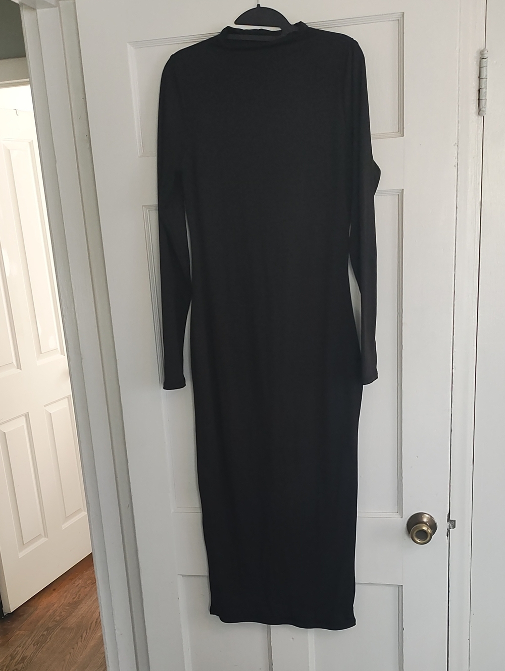 Naked Wardrobe new with no tags maxi long sleeve dress